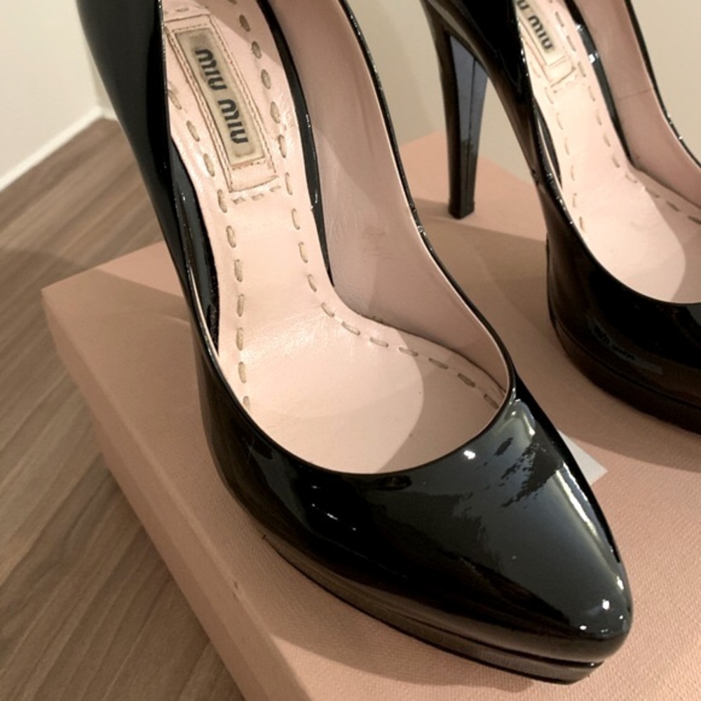 Miu Miu Vernice 2 platform pump - Picture 6 of 15